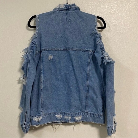Zara Trafaluc Denimwear Distressed Jacket size Small - Picture 9 of 15